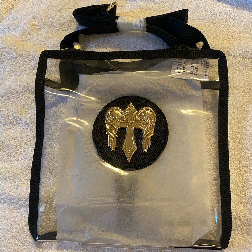 Clear y2k style crossbody stadium bag